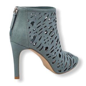 WHBM Open-Toe Laser Cut Booties